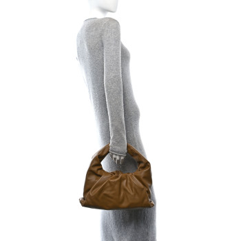 BOTTEGA VENETA Smooth Butter Calfskin Small The Shoulder Pouch Cammello