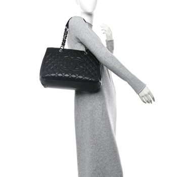 CHANEL Caviar Quilted Grand Shopping Tote GST Black