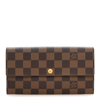 LOUIS VUITTON Damier Ebene Sarah Wallet