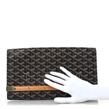 GOYARD Goyardine Monte Carlo Bois Clutch Black