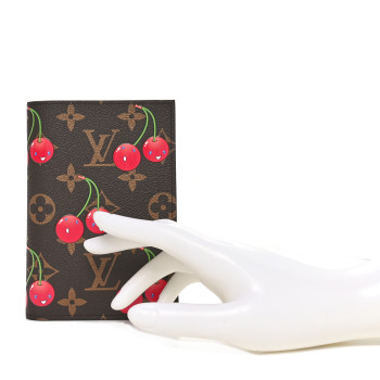 LOUIS VUITTON LV X TM Monogram Cerises Passport Cover