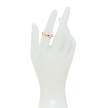 TIFFANY 18K Rose Gold Narrow Paloma Picasso Olive Leaf Band Ring 51 5.75