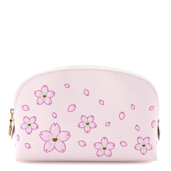 LOUIS VUITTON LV X TM Epi Cherry Blossom Cosmetic Pouch Pink