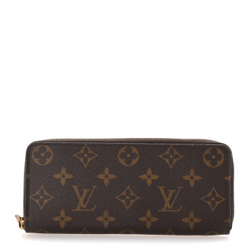 LOUIS VUITTON Monogram Clemence Wallet Rose Ballerine