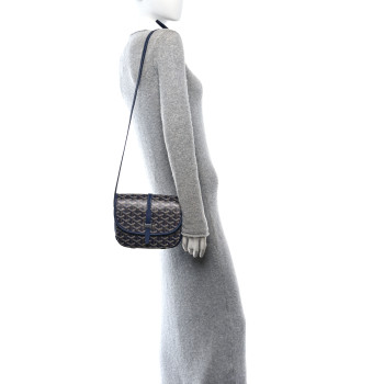 GOYARD Goyardine Belvedere II PM Messenger Bag Navy