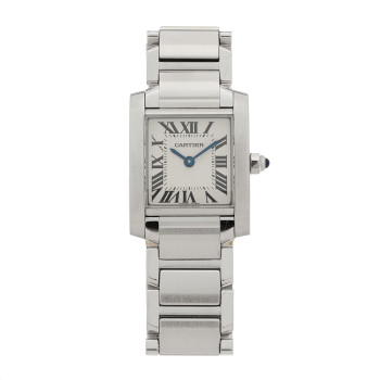 CARTIER Stainless Steel 20mm Tank Francaise Quartz Watch