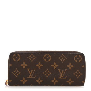 LOUIS VUITTON Monogram Clemence Wallet Fuchsia