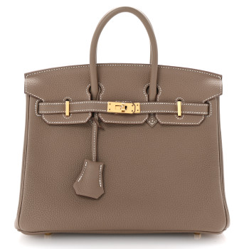 HERMES Togo Birkin 25 Etoupe