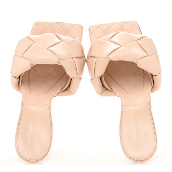 BOTTEGA VENETA Nappa Maxi Intrecciato Lido Mule Sandals 39.5 Bandage