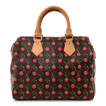 LOUIS VUITTON Monogram Cerises Speedy 25