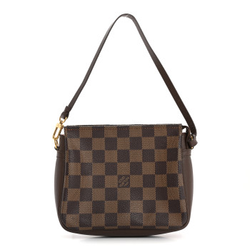 LOUIS VUITTON Damier Ebene Trousse Make Up Bag Pochette