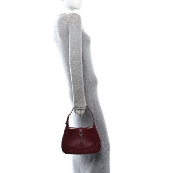 GUCCI Ancora Calfskin Small Jackie Shoulder Bag Rosso