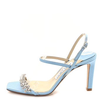 JIMMY CHOO Satin Meira 85 Pumps 36 Dove Blue