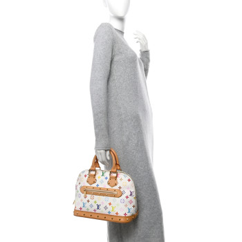LOUIS VUITTON Monogram Multicolor Alma White
