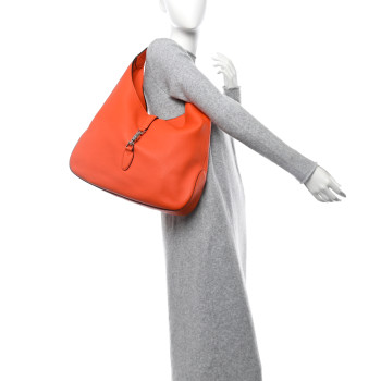 GUCCI Soft Grained Calfskin Large Jackie Hobo Orange