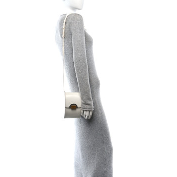 BOTTEGA VENETA Box Calfskin Clutch White