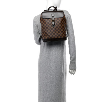 LOUIS VUITTON Damier Ebene Soho Backpack
