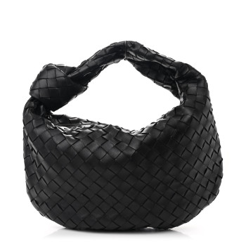 BOTTEGA VENETA Nappa Intrecciato Teen Jodie Hobo Black