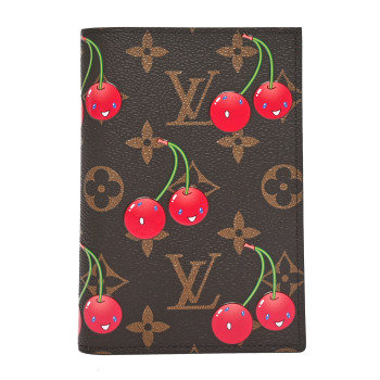 LOUIS VUITTON LV X TM Monogram Cerises Passport Cover