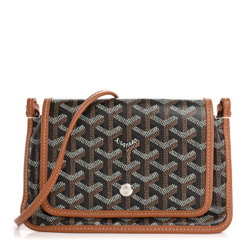 GOYARD Goyardine Plumet Wallet Clutch Black Gold