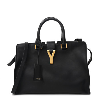 SAINT LAURENT Calfskin Small Classic Y Cabas Black