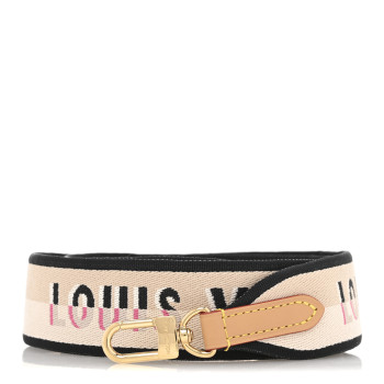 LOUIS VUITTON Jacquard Diane Shoulder Strap Black