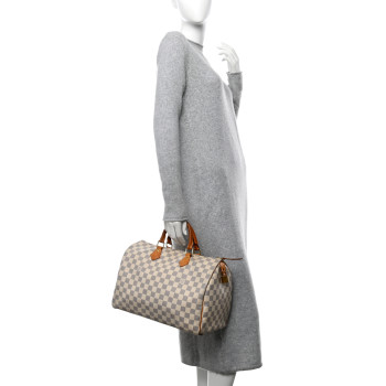 LOUIS VUITTON Damier Azur Speedy 35
