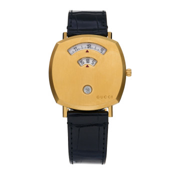 GUCCI Stainless Steel Alligator 38mm Grip Quartz Watch
