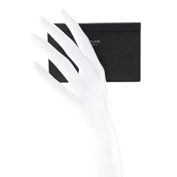CELINE Grained Calfskin Card Holder Black