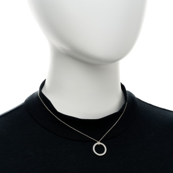TIFFANY Sterling Silver 1837 Circle Pendant Necklace