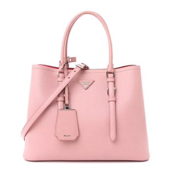 PRADA Saffiano Cuir Medium Double Handle Tote Pesco