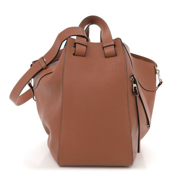 LOEWE Calfskin Medium Hammock Shoulder Bag Tan
