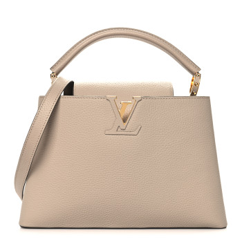 LOUIS VUITTON Taurillon Capucines MM Galet