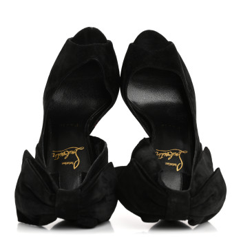 CHRISTIAN LOUBOUTIN Suede Rabakate 100 Pumps 36 Black