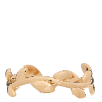 TIFFANY 18K Rose Gold Narrow Paloma Picasso Olive Leaf Band Ring 51 5.75