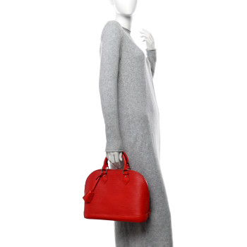 LOUIS VUITTON Epi Alma PM Coquelicot