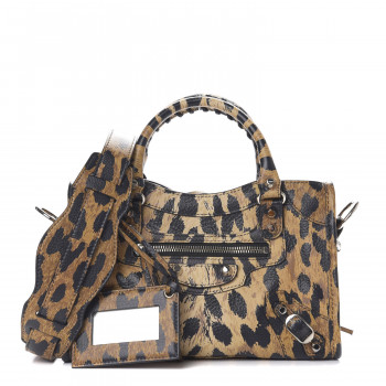 ■Hieta■ 777Angels  Beige Leopard bag HIETA 777 Angels Bag Beige Leopard – Graphic Cotton Hobo