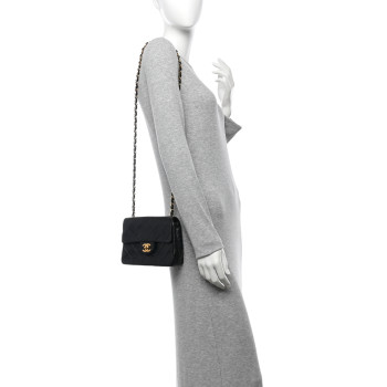 CHANEL Lambskin Quilted Mini Square Flap Black
