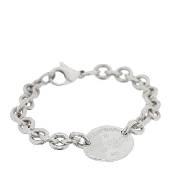TIFFANY Sterling Silver Return to Tiffany Oval Tag Bracelet