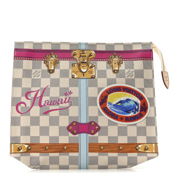 LOUIS VUITTON Damier Azur Summer Trunks Hawaii Toiletry Pouch 26