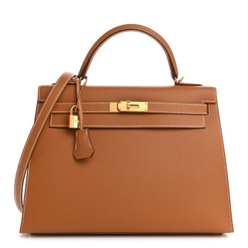 HERMES Epsom Kelly Sellier 32 Gold