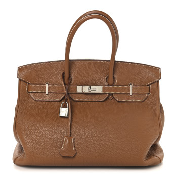 HERMES Togo Birkin 35 Gold