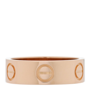 CARTIER 18K Pink Gold 5.5mm LOVE Ring 49 4.75