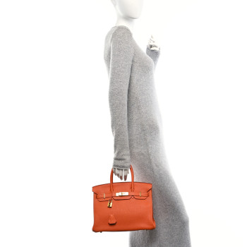 HERMES Fjord Birkin 30 Orange