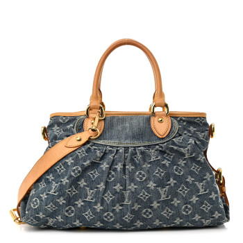 LOUIS VUITTON Denim Neo Cabby MM Blue