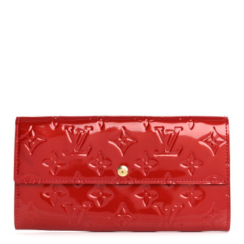 LOUIS VUITTON Vernis Sarah Wallet Pomme D'Amour