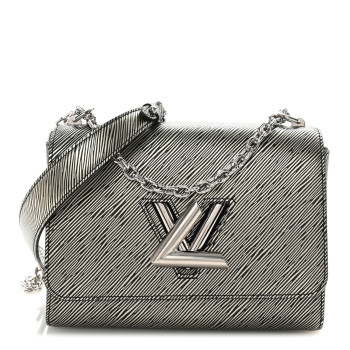 LOUIS VUITTON Epi Twist Shoulder Bag MM Platine