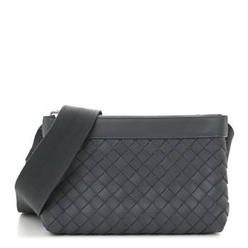 BOTTEGA VENETA Nappa Intrecciato Duo Bag Thunder