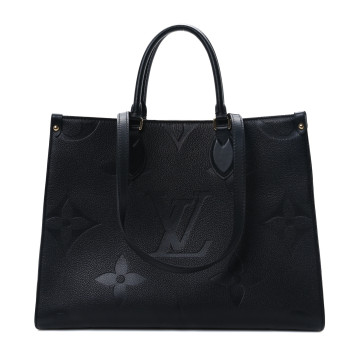 LOUIS VUITTON Empreinte Monogram Giant Onthego MM Black