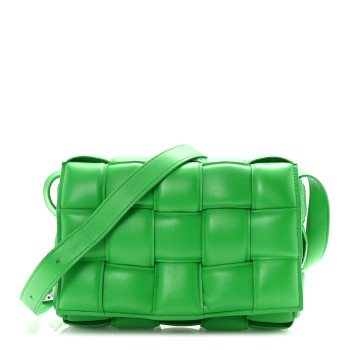 BOTTEGA VENETA Nappa Maxi Intreccio Padded Cassette Crossbody Bag Parakeet